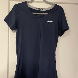 Nike Women’s V-Neck Navy Workout Top
